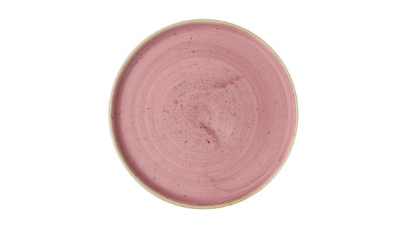 Churchill Stonecast Walled Plates Pink 220mm (6 Pack) SPPSWP211
