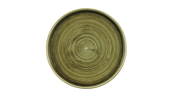 Churchill Stonecast Plume Walled Plates Green 220mm (6 Pack) PLGRWP211