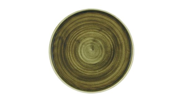 Churchill Stonecast Plume Walled Plates Green 260mm (6 Pack) PLGRWP261