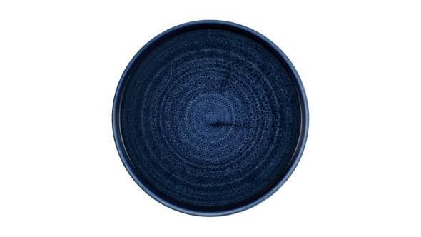 Churchill Stonecast Plume Walled Plates Ultramarine 220mm (6 Pack) PLULWP211