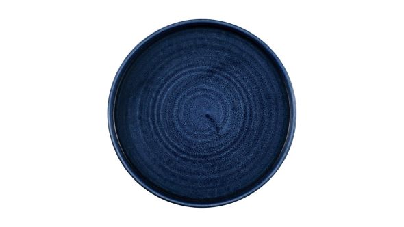 Churchill Stonecast Walled Plates Plume Ultramarine 260mm (6 Pack) PLULWP261