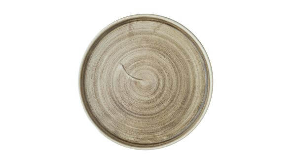Churchill Stonecast Patina Walled Plates Antique Taupe 220mm (6 Pack) PAATWP211