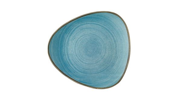 Churchill Stonecast Raw Lotus Plates Teal 228mm (12 Pack) SRBETR9 1