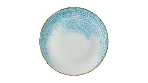 Churchill Homespun Accents Evolve Coupe Plates Aquamarine 260mm (12 Pack) HAAMEV101