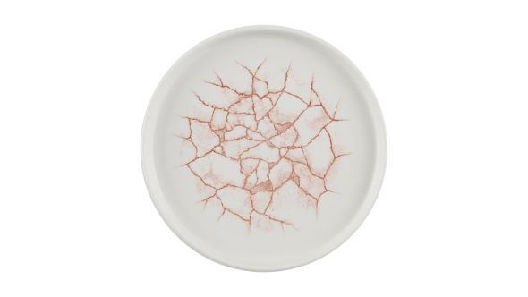 Churchill Studio Prints Kintsugi Walled Plates Coral 220mm (6 Pack) KTAMWP211