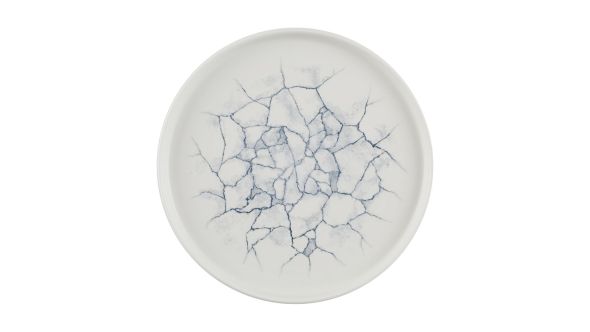 Churchill Studio Prints Kintsugi Pearl Walled Plates Grey 260mm (6 Pack) KTPGWP261