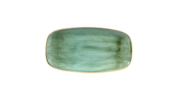 Churchill Stonecast Rectangular Plates Samphire Green 189 x 355mm (6 Pack) SSGSXO141