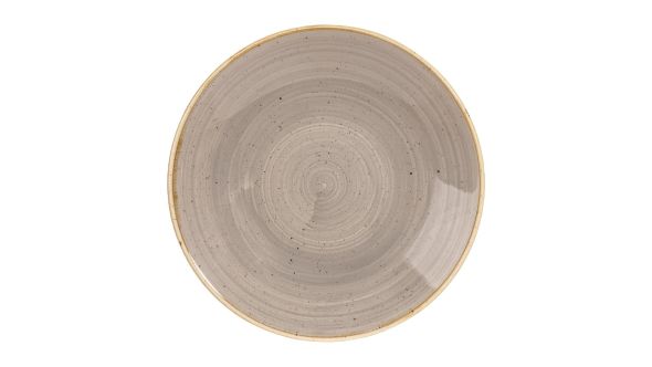 Churchill Stonecast Deep Coupe Plates Grey 255mm (12 Pack) SPGSPD251