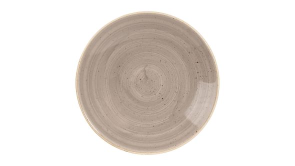 Churchill Stonecast Deep Coupe Plates Grey 225mm (12 Pack) SPGSPD221