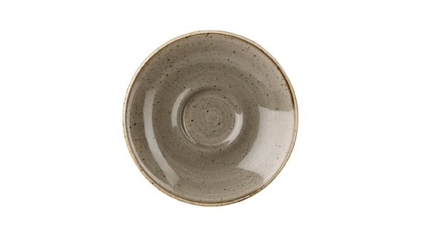 Churchill Stonecast Espresso Saucers Peppercorn Grey 118mm (12 Pack) SPGSESS 1
