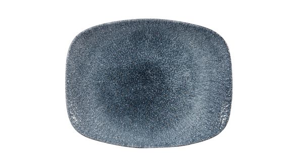 Churchill Studio Prints Raku Rectangular Plates Topaz Blue 261mm (12 Pack) RKTBOBL31
