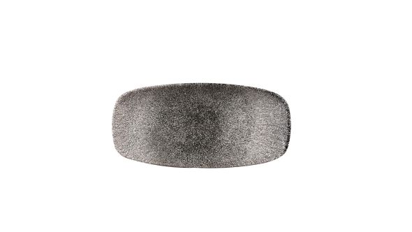 Churchill Studio Prints Raku Rectangular Plates Quartz Black 269mm (12 Pack) RKBQXO101