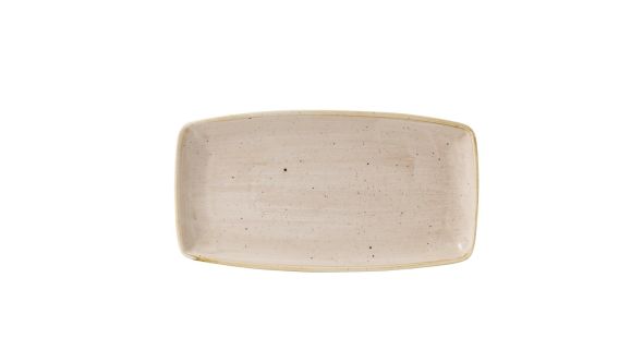 Churchill Stonecast Oblong Plates Nutmeg 350x185mm (6 Pack) SNMSOP141
