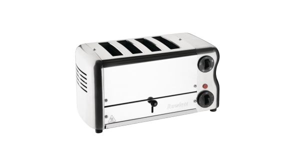 Rowlett Esprit 4 Slot Toaster Chrome w/2x Additional Elements & Sandwich Cage