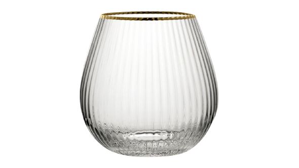 Utopia Hayworth Stemless Gin Gold Rim Glasses 650ml (6 Pack) R90239-000000-B01006