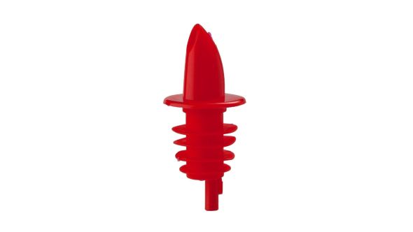 Beaumont Red Economy Freeflow Pourer (10 Pack) 3060AP