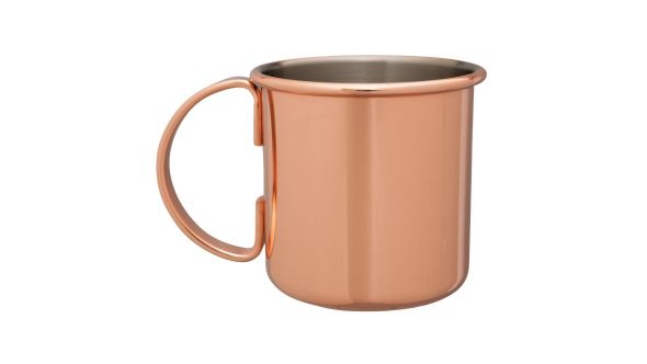 Beaumont Copper Plated Straight Sided Moscow Mule Mug 3329