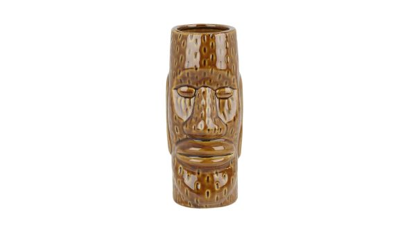 Beaumont Ceramic Easter Islander Tiki Mug Medium Brown 450ml TIKI0009