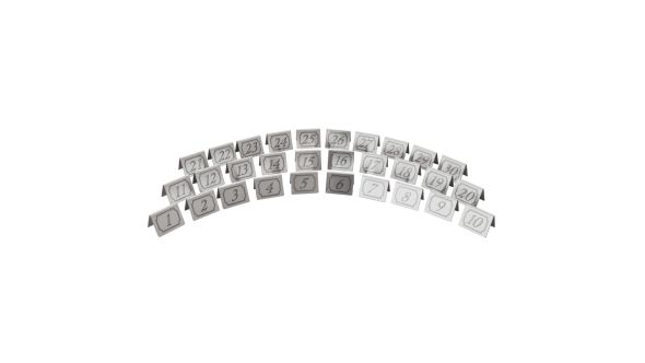 Beaumont Stainless Steel Table Numbers 21-30 3469