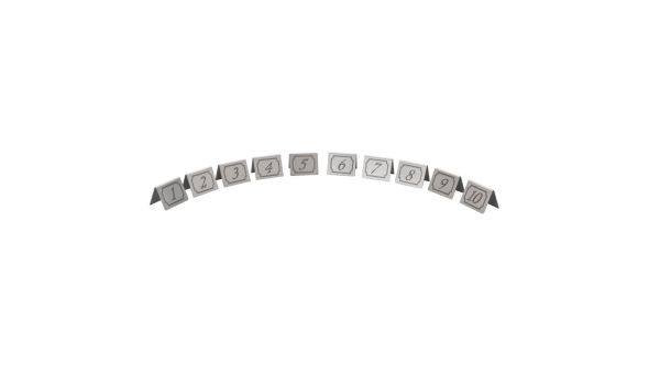 Beaumont Stainless Steel Table Numbers 1-10 3467