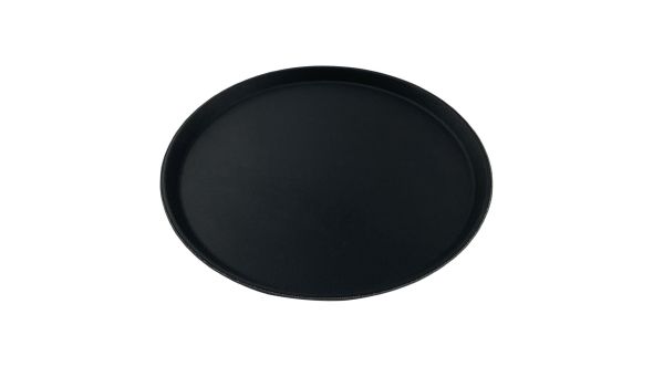 Beaumont Non-Slip Round Tray Black 280mm NST-1100BK