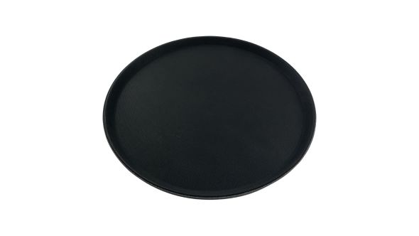 Beaumont Non-Slip Round Tray Black 406mm NST-1600BK