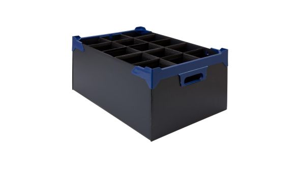 Beaumont Pint Glass Carry Box 500x345x200mm (5 Pack) 3901