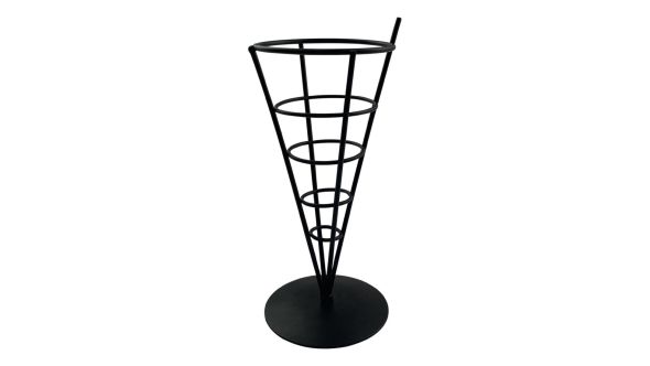 Beaumont Wire French Fry Cone Black 3959
