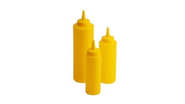 Beaumont Squeeze Sauce Bottle Yellow 8oz 3971Y