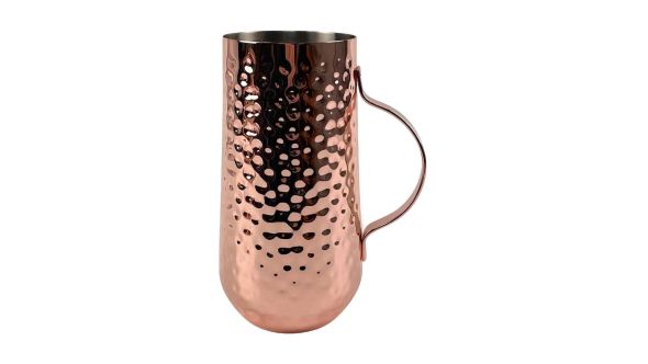Beaumont Copper-Plated Tall Hammered Mug 450ml 3981