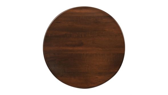 Everyday Round Laminate Table Top Walnut 600mm CZ845