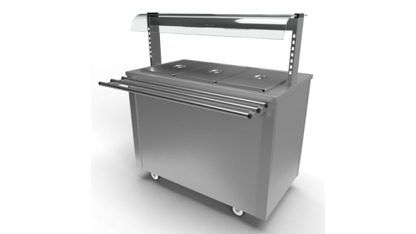 Moffat Versicarte Pro VC3BMQGTR Size 3 Bain Marie & Hot Cupboard Package with Gantry & Tray Rail