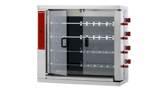 Diamond RVE/4C-CM Vitroceramic Chicken Roaster, 4 Spits