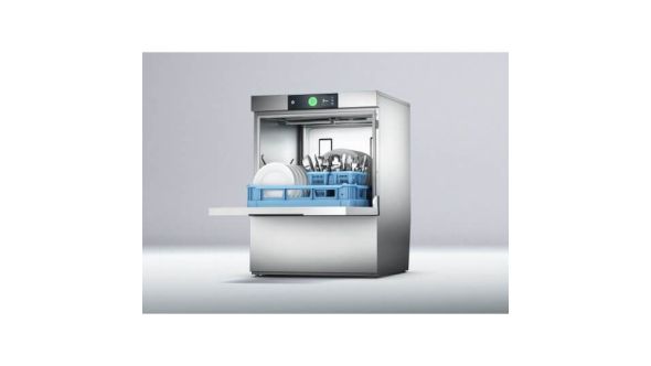 Hobart FPSW-10B 500mm Basket Frontloading Commercial Dishwasher with Chemical Pump, Integral Water Softener & Drain Pump, 18 Plates