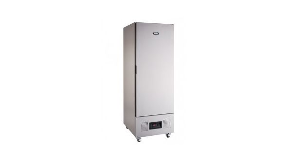 Foster FSL400L/11-311 Slimline Solid Single Door Upright Freezer Cabinet, 400 Litres