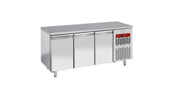 Diamond TG3B/H-R2 3 Door Stainless Steel Freezer Counter, 405 Litres