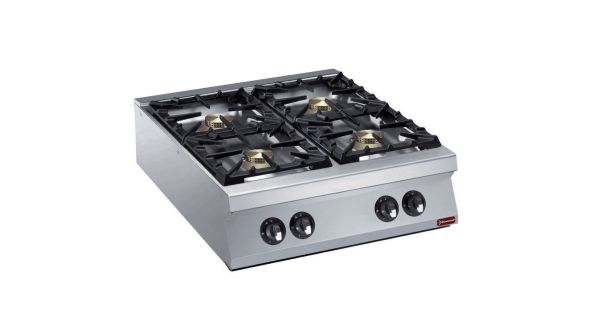 Diamond G22/4B8TPW-N 4 Burner Countertop Gas Range High Power Cooker