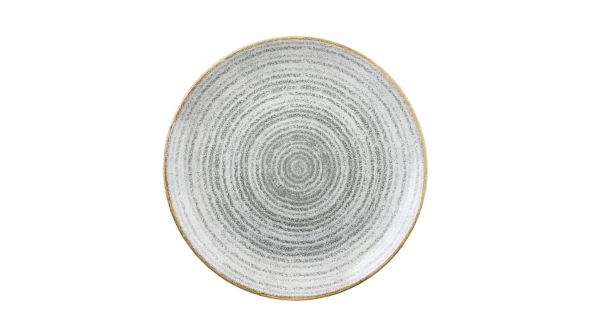 Churchill Studio Prints Homespun Stone Grey Coupe Plates 288mm (12 Pack) SPSGEV111