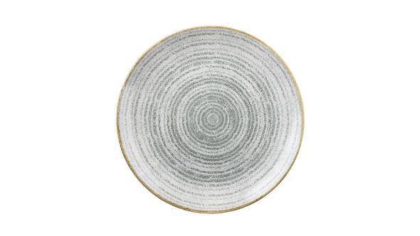 Churchill Studio Prints Homespun Stone Grey Coupe Plates 260mm (12 Pack) SPSGEV101