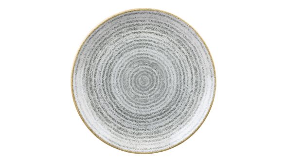 Churchill Studio Prints Homespun Stone Grey Coupe Plates 217mm (12 Pack) SPSGEVP81