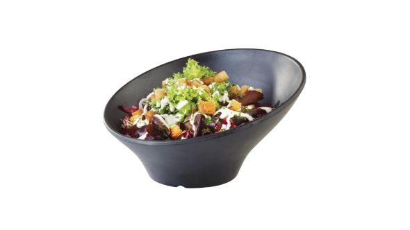 APS Zen Melamine Round Sloped Bowl Black 800ml 84355