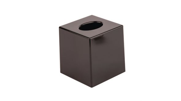 Bolero Black Cube Tissue Holder DA603