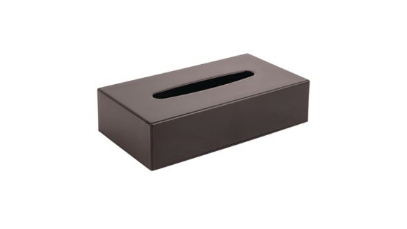 Bolero Hotel Complimentary Black Rectangular Tissue Holder DA605