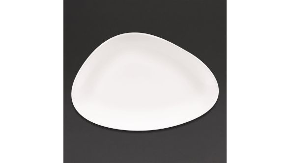 Churchill Lotus Triangular Plates White 300mm (6 Pack) WH TC301