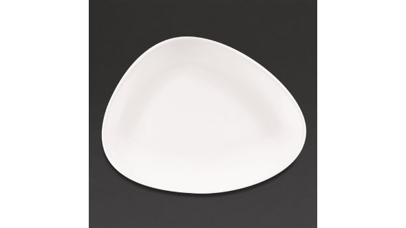 Churchill Lotus Triangular Plates White 260mm (12 Pack) WH TC261