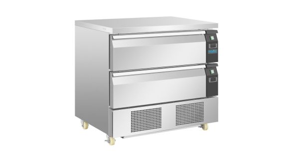 Polar U-Series Double Drawer Dual Temperature Counter Fridge Freezer 4xGN