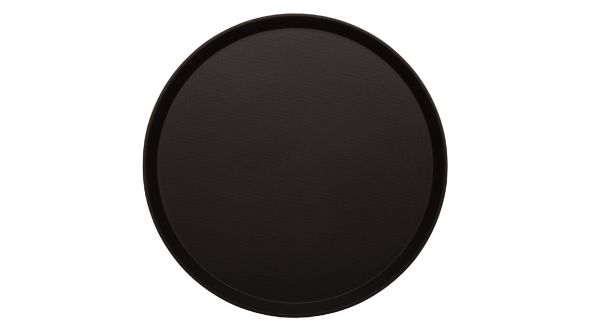 Cambro Treadlite Fibreglass Round Non-Slip Tray Black 355mm 1400TL110