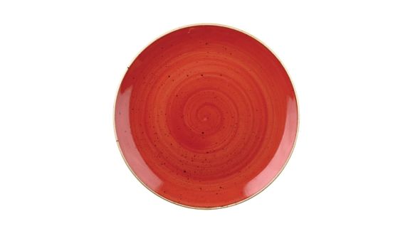 Churchill Stonecast Round Coupe Bowls Berry Red 248mm (12 Pack) SBRSEVB91