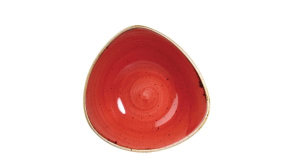 Churchill Stonecast Triangle Bowls Berry Red 235mm (12 Pack) SBRSTRB91