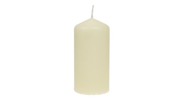 Bolsius Tall Pillar Candles Ivory 120mm (12 Pack) 103413402505